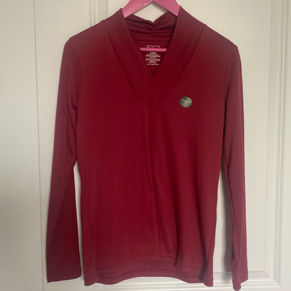 L.L. Bean Cranberry Long Sleeve Pullover‎ Small